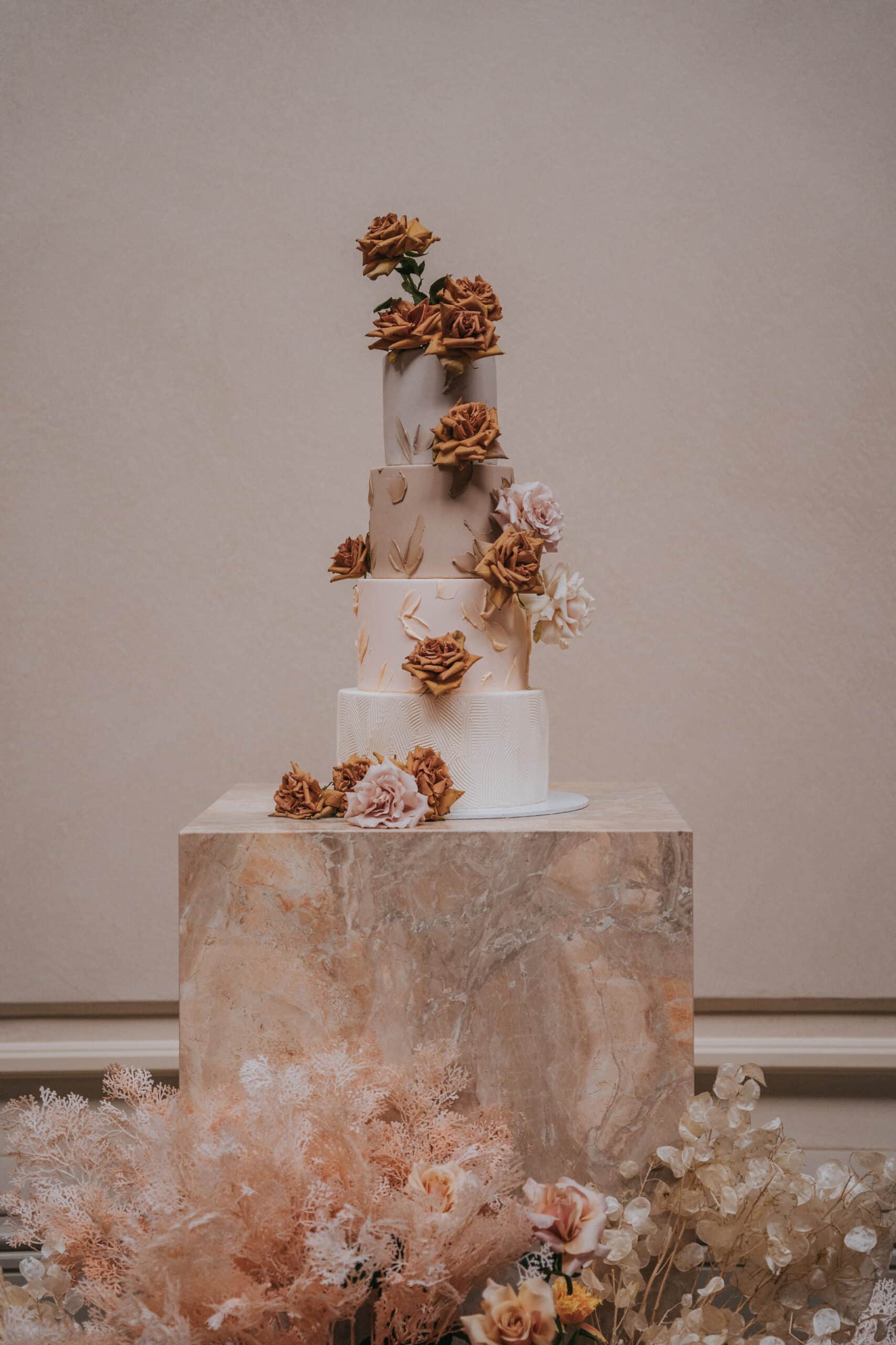 The Grounds Events | The Eveleigh Weddings Minimalist Marbled Wedding Cake