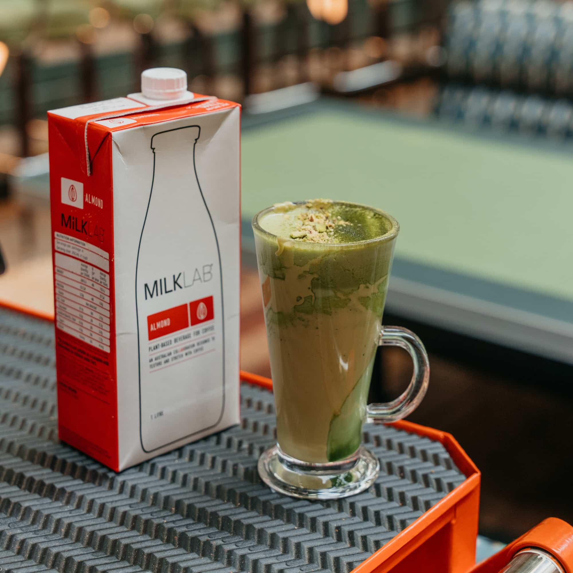 Pistachio Matcha Latte | The Grounds Coffee Factory