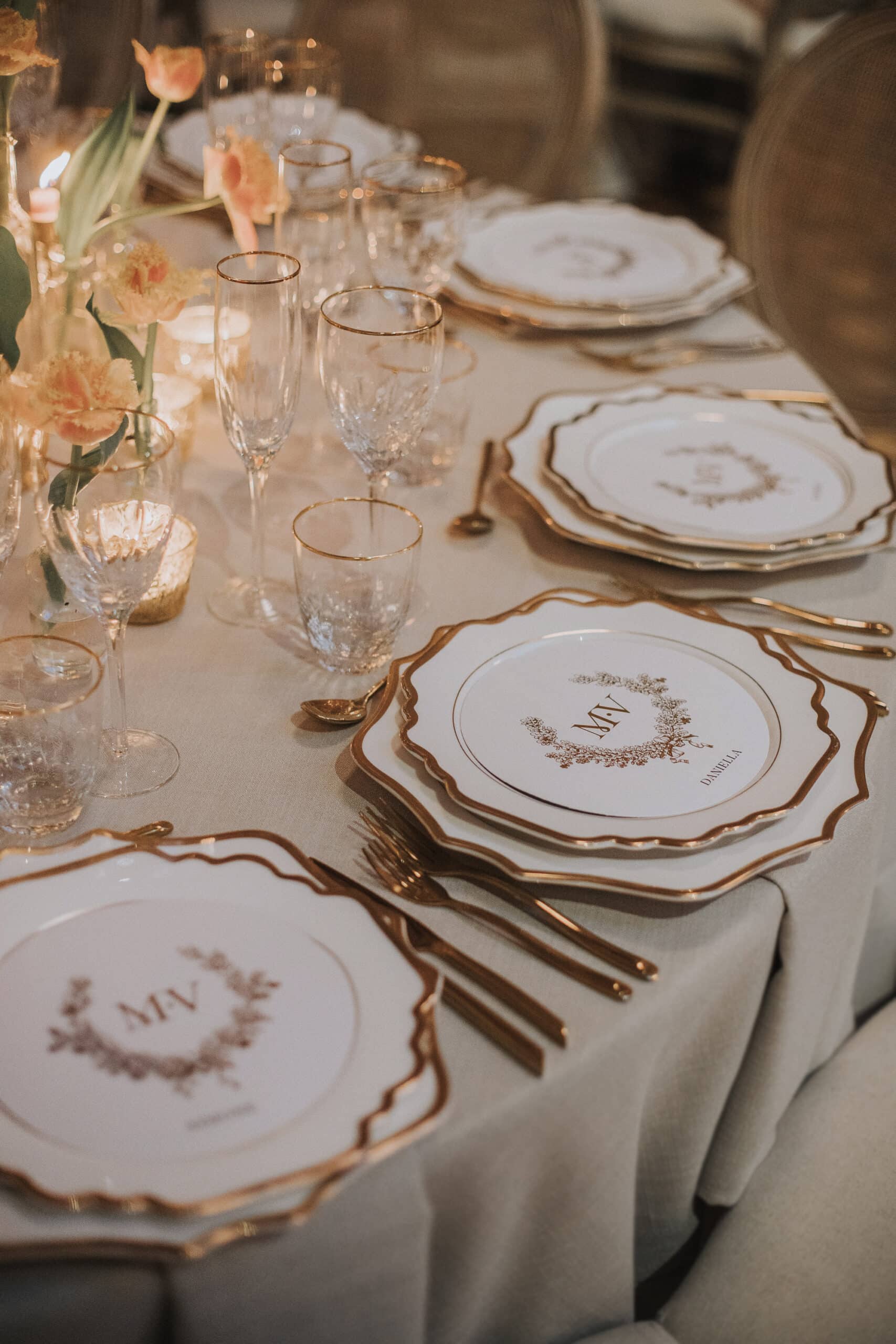 The Grounds Events | Weddings Plates & Glassware at Linseed house