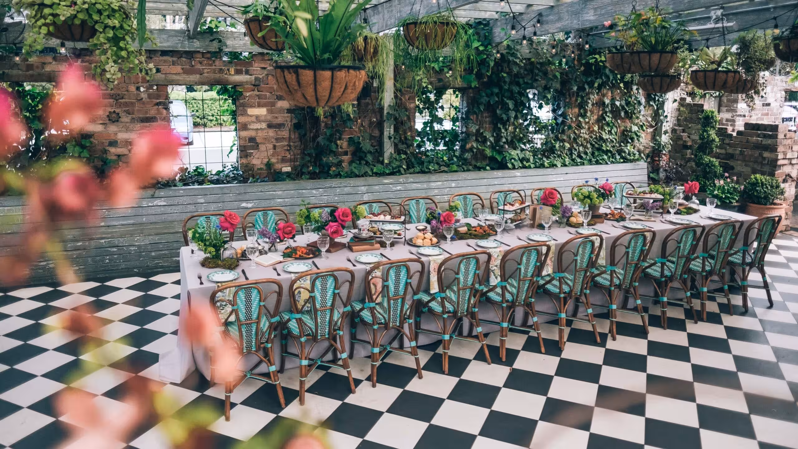 patio summer gathering event banner
